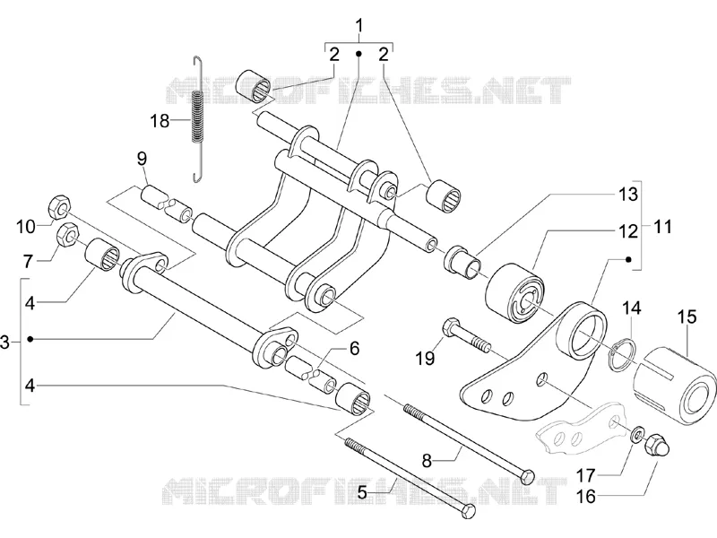 Swinging arm
