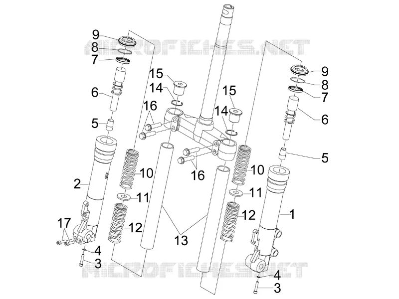 Fork's components (Kayaba)