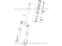 Fork/steering tube - Steering bearing unit