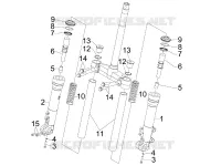Fork's components (Kayaba)
