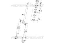 Fork/steering tube - Steering bearing unit