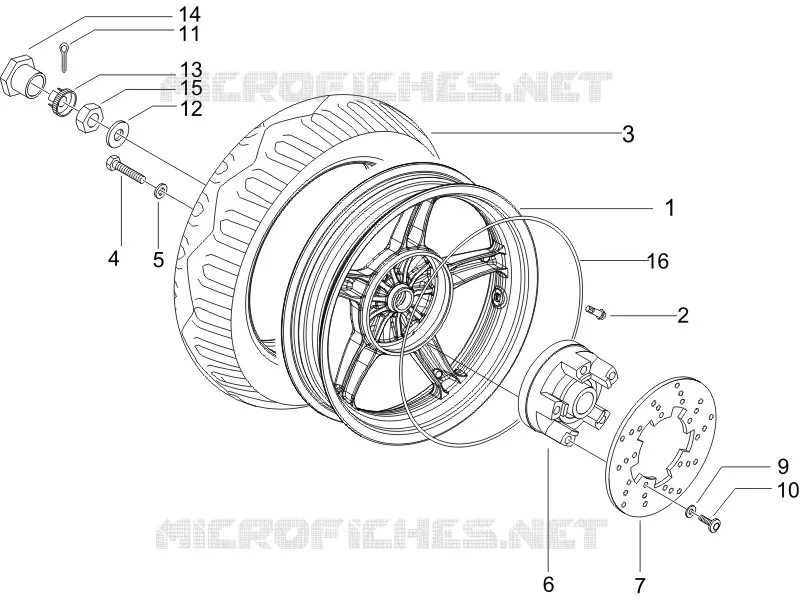 Rear wheel