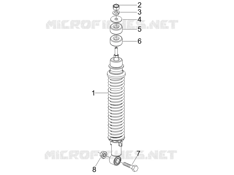 Rear suspension - Shock absorber/s