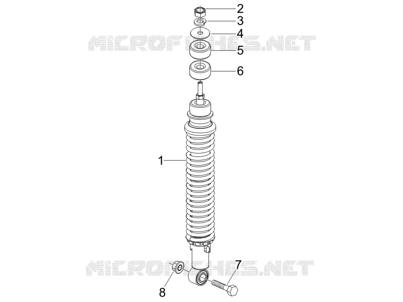 Rear suspension - Shock absorber/s
