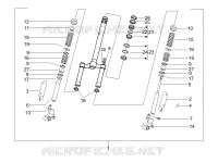 Fork/steering tube - Steering bearing unit