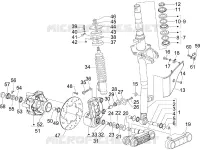 Fork/steering tube - Steering bearing unit