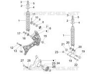 Rear suspension - Shock absorber/s