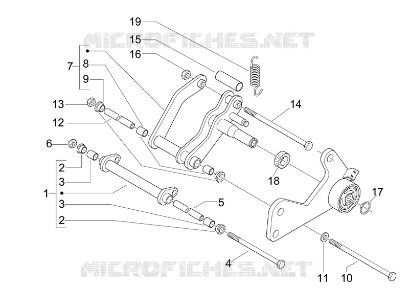 Swinging arm