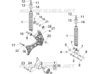 Rear suspension - Shock absorber/s