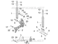 Rear suspension - Shock absorber/s
