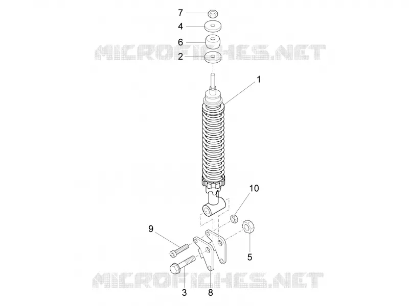 Rear suspension - Shock absorber/s