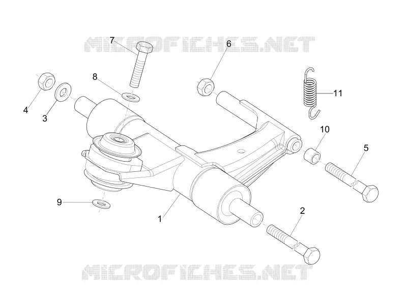 Swinging arm