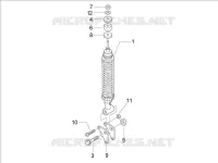 Rear suspension - Shock absorber/s
