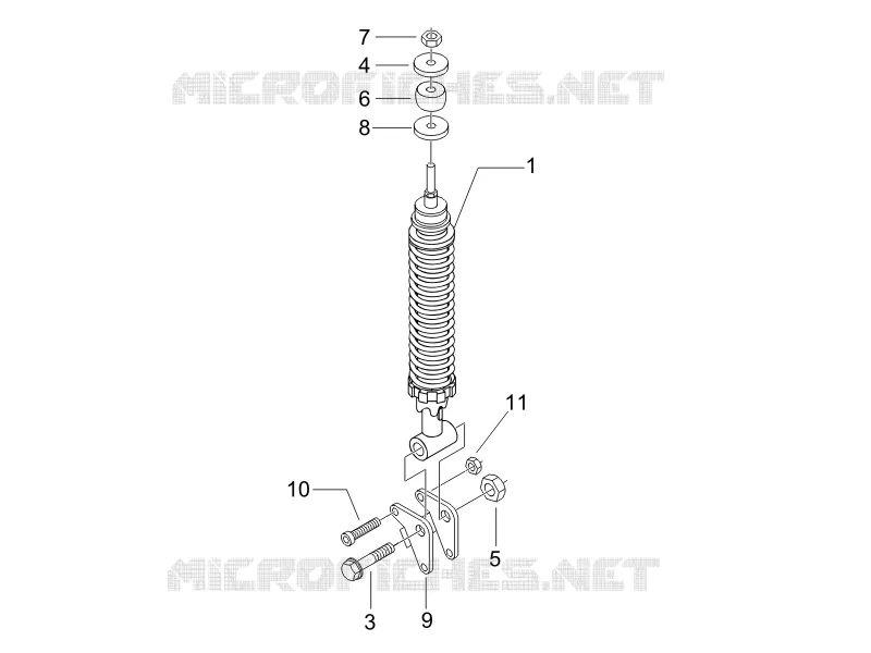 Rear suspension - Shock absorber/s