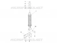 Rear suspension - Shock absorber/s