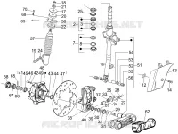 Fork/steering tube - Steering bearing unit