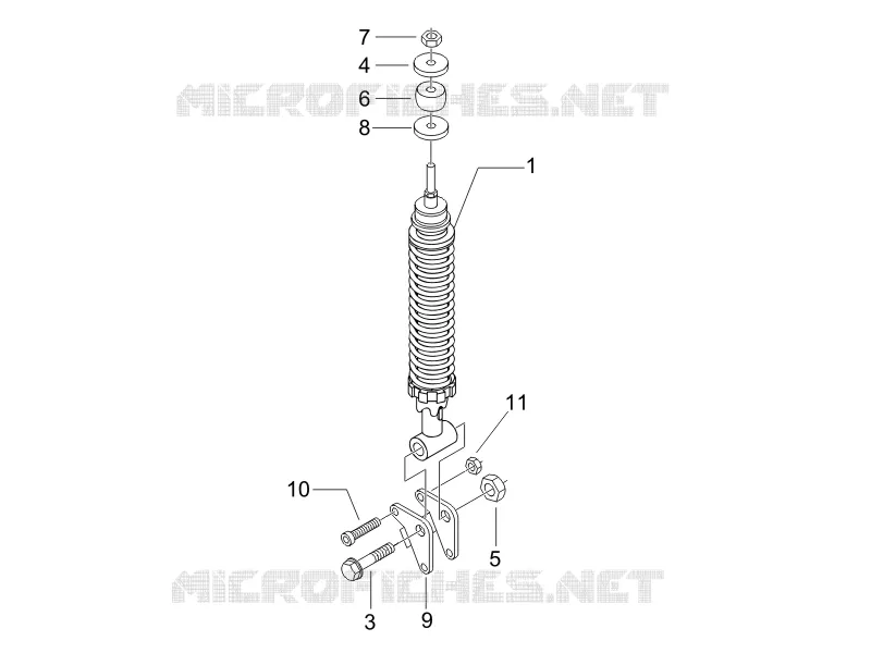Rear suspension - Shock absorber/s
