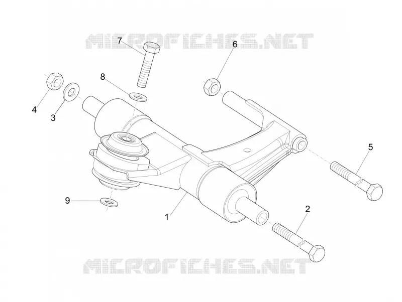Swinging arm