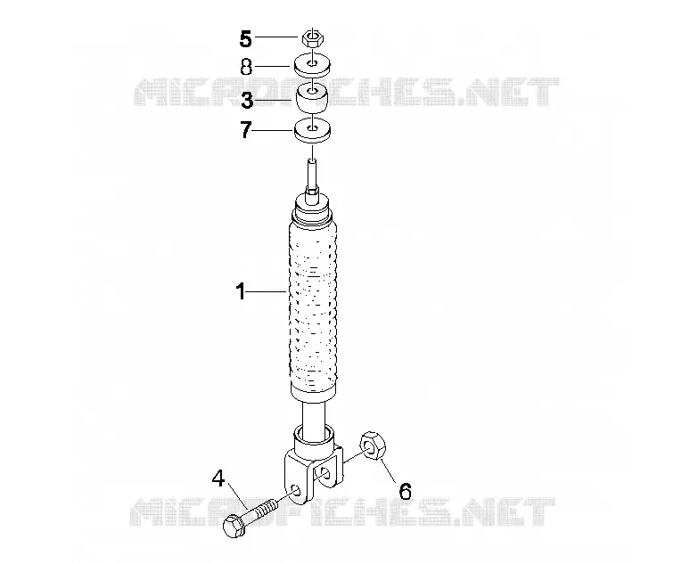Rear suspension - Shock absorber/s