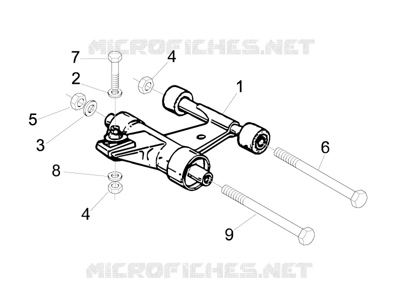 Swinging arm