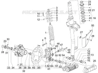 Fork/steering tube - Steering bearing unit