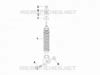 Rear suspension - Shock absorber/s