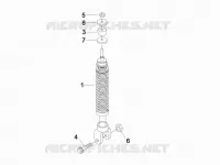 Rear suspension - Shock absorber/s