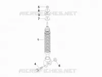 Rear suspension - Shock absorber/s