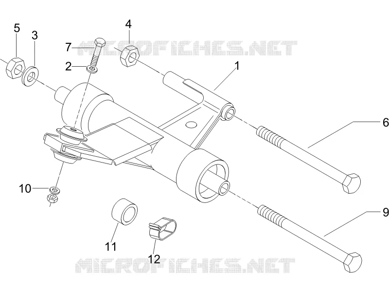 Swinging arm