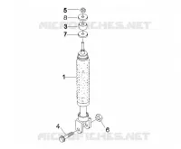 Rear suspension - Shock absorber/s