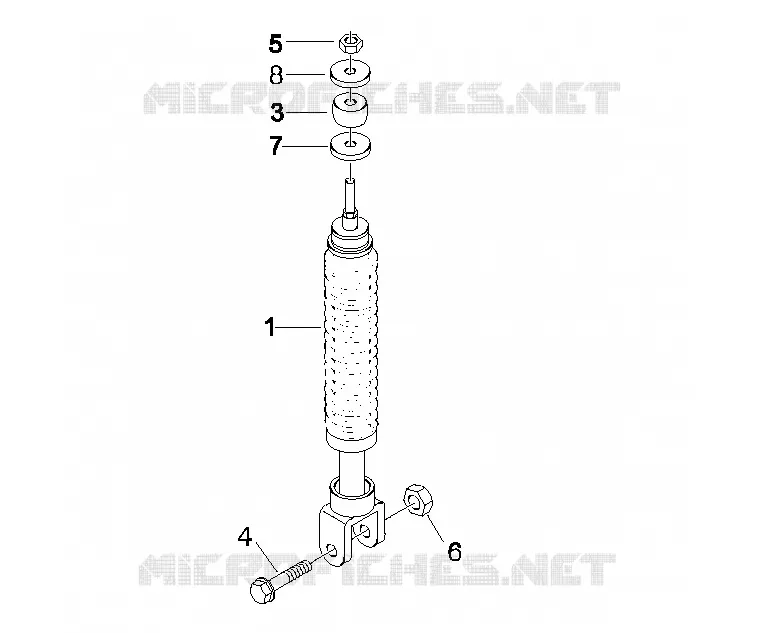 Rear suspension - Shock absorber/s