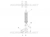 Rear suspension - Shock absorber/s