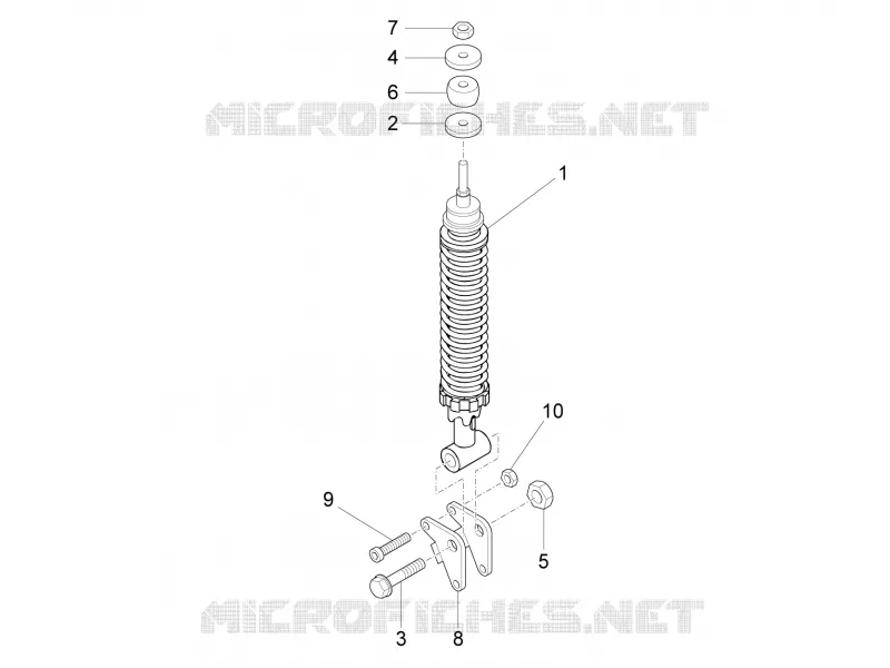 Rear suspension - Shock absorber/s