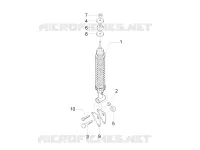 Rear suspension - Shock absorber/s