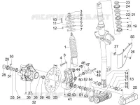 Fork/steering tube - Steering bearing unit