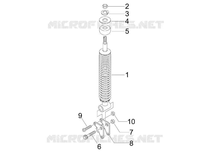 Rear suspension - Shock absorber/s