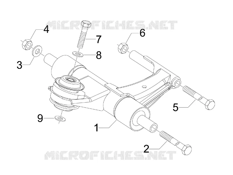 Swinging arm