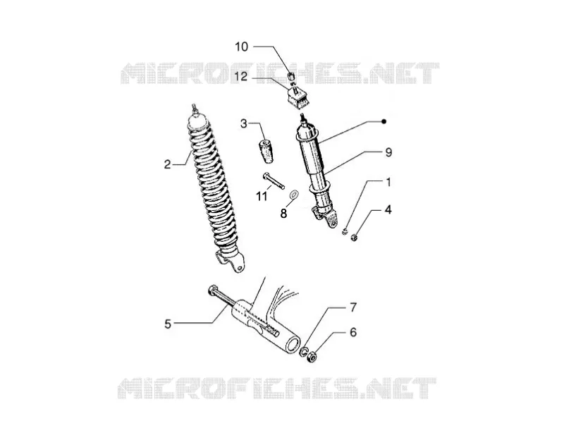 Rear suspension - Shock absorber/s
