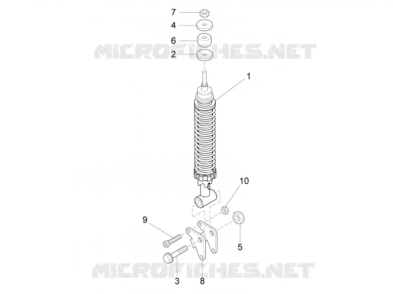 Rear suspension - Shock absorber/s
