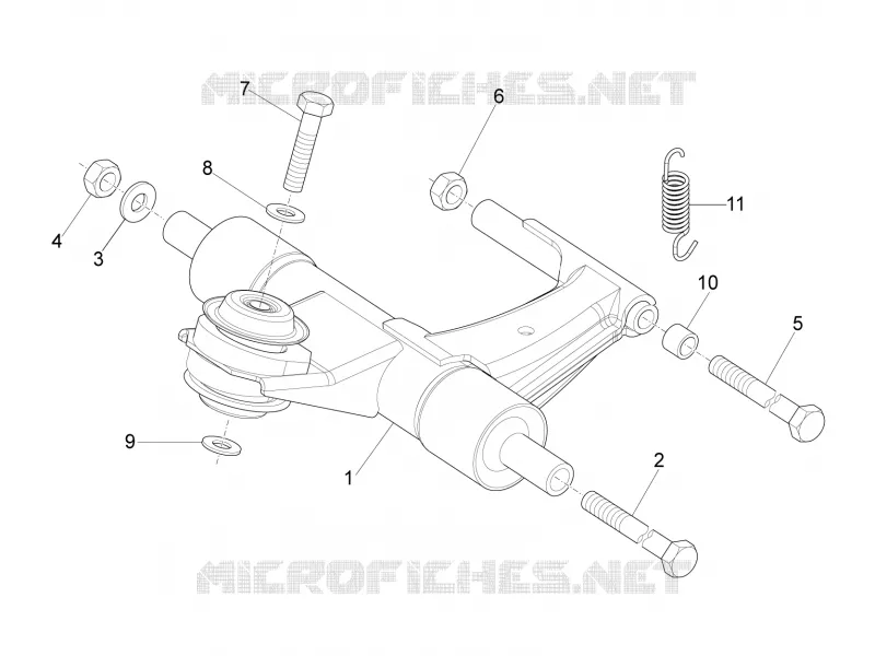 Swinging arm