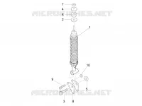 Rear suspension - Shock absorber/s