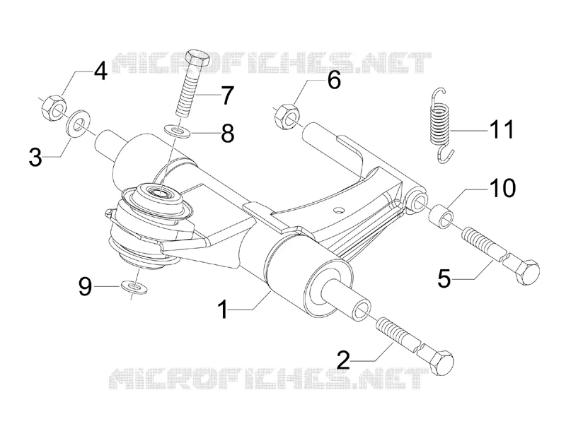 Swinging arm