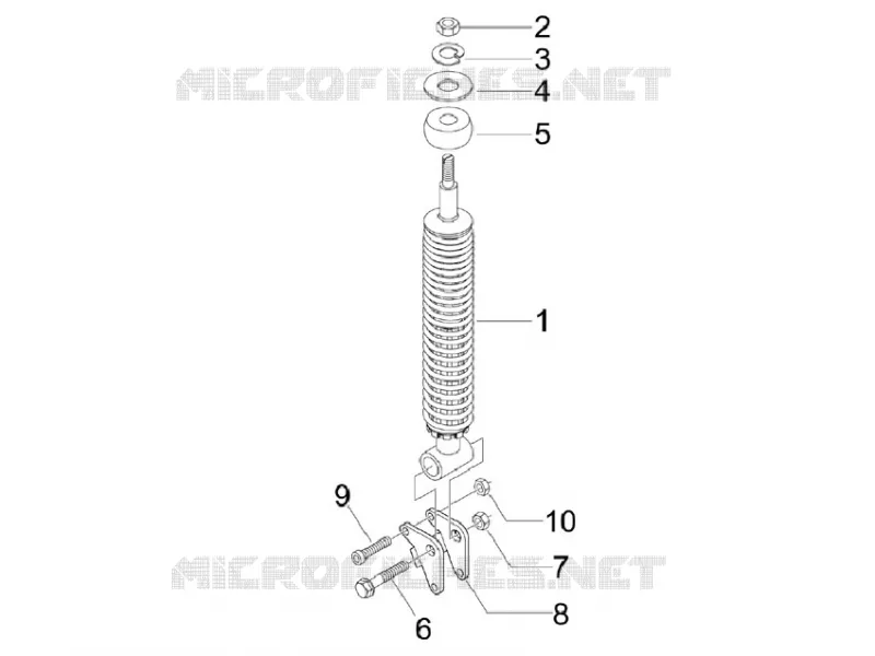 Rear suspension - Shock absorber/s