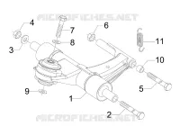 Swinging arm