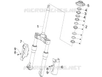 Fork/steering tube - Steering bearing unit