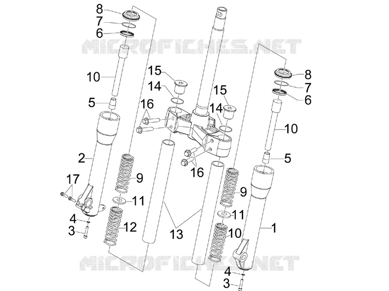 Fork's components (Kayaba)