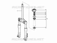 Fork/steering tube - Steering bearing unit