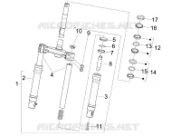 Fork/steering tube - Steering bearing unit