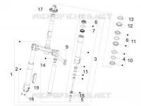 Fork/steering tube - Steering bearing unit