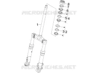 Fork/steering tube - Steering bearing unit